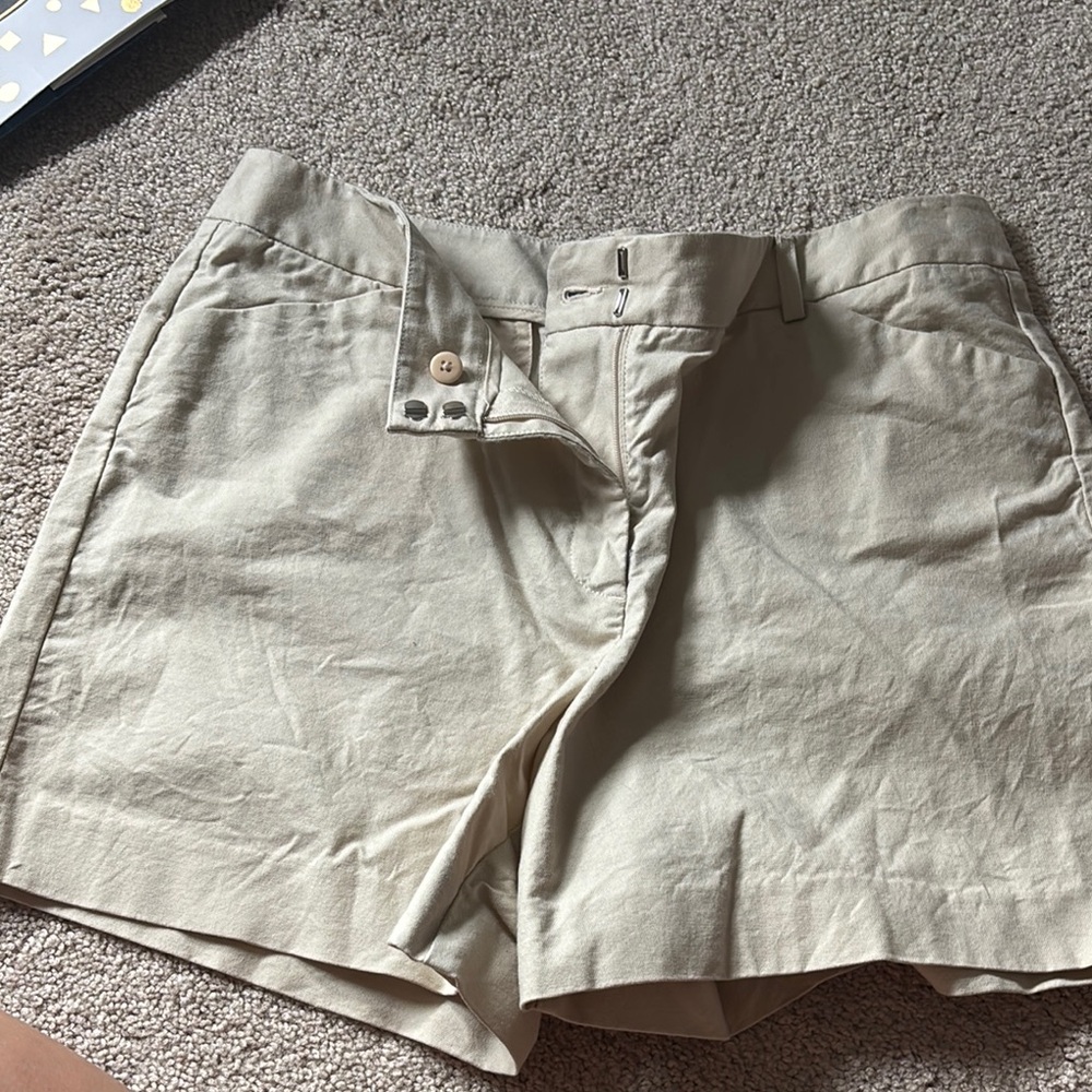 Ann Taylor Tan High Waist Shorts
